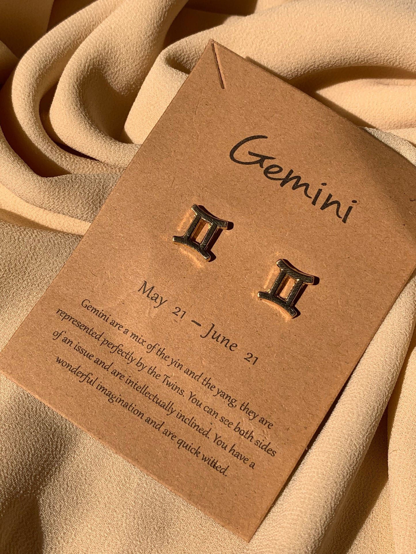 Zodiac Studs "Gemini"