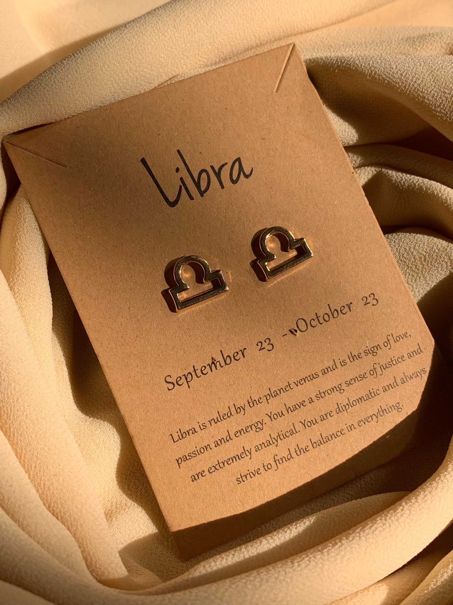 Zodiac Studs "Libra"